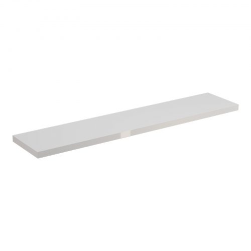 Flexi Storage Decorative Shelving Style Shelf White Gloss 900 x 190 x 24mm isolated
