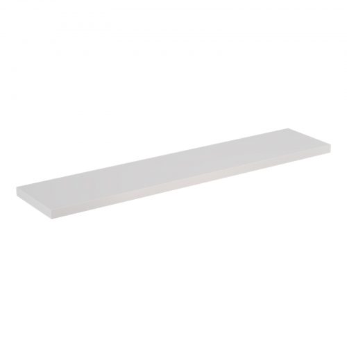 Flexi Storage Decorative Shelving Style Shelf White Matt 900 x 190 x 24mm isolated