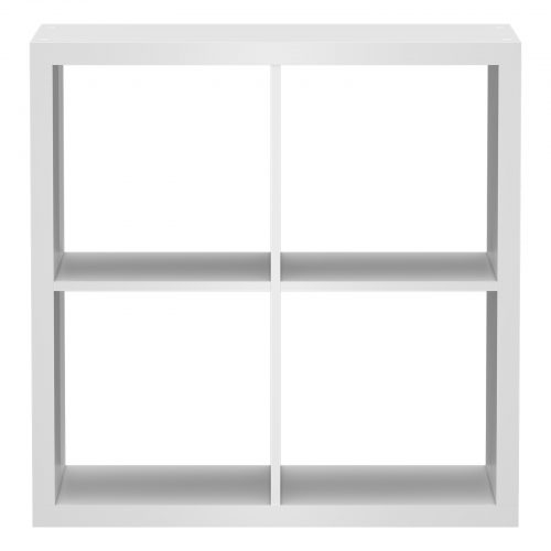 Flexi Storage Clever Cube 2 x 2 Cube White Storage Unit isolated