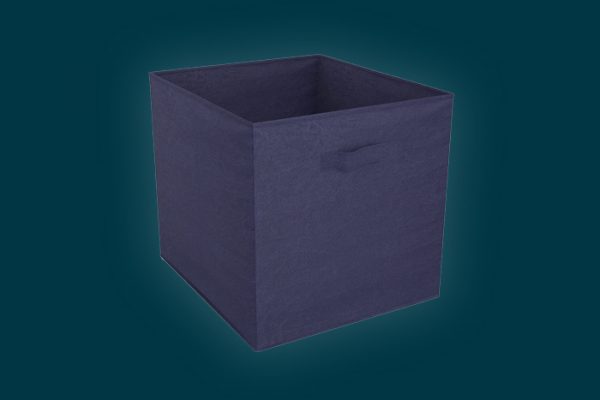 Flexi Storage Clever Cube Fabric Insert Navy Blue isolated