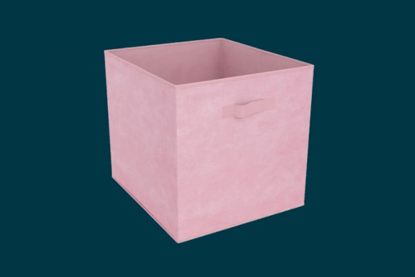Flexi Storage Clever Cube Fabric Insert Pale Pink isolated