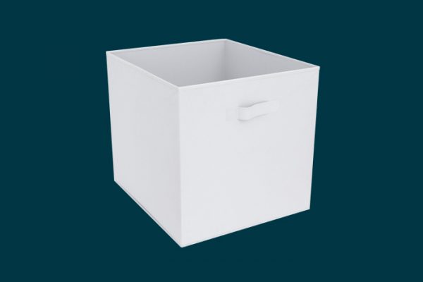 Flexi Storage Clever Cube Fabric Insert Vivid White isolated