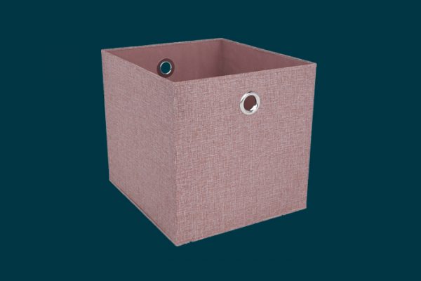 Flexi Storage Clever Cube Premium Fabric Insert Blush Pink isolated