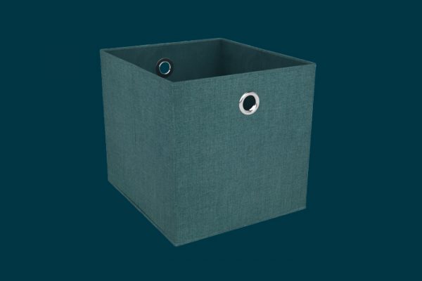 Flexi Storage Clever Cube Premium Fabric Insert Jade Green isolated