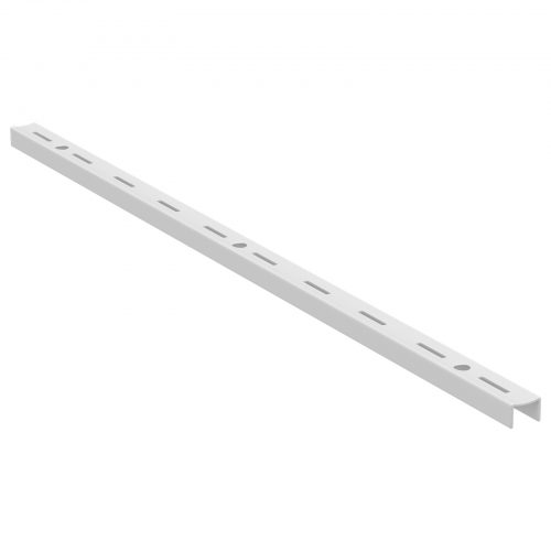 Flexi Storage Home Solutions 500mm Single Slot Wall Strip White isolated