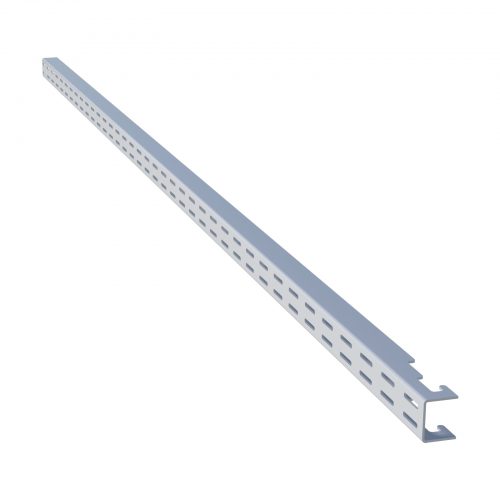 Flexi Storage Home Solutions 1206mm Double Slot Wall Strip White isolated