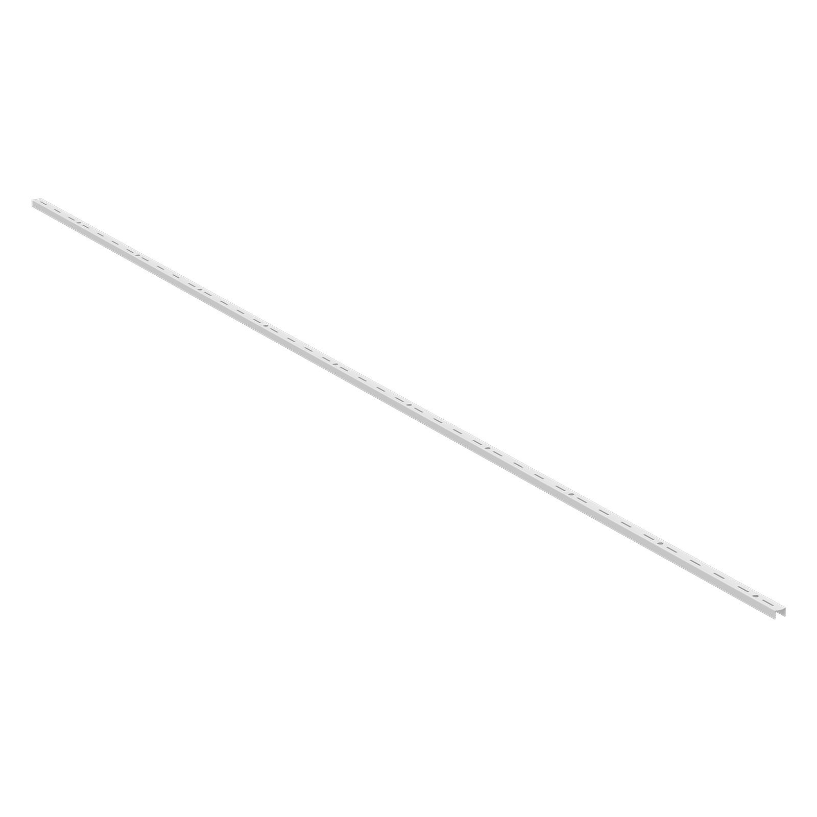 Home Solutions Single Slot Wall Strip White 2000mm