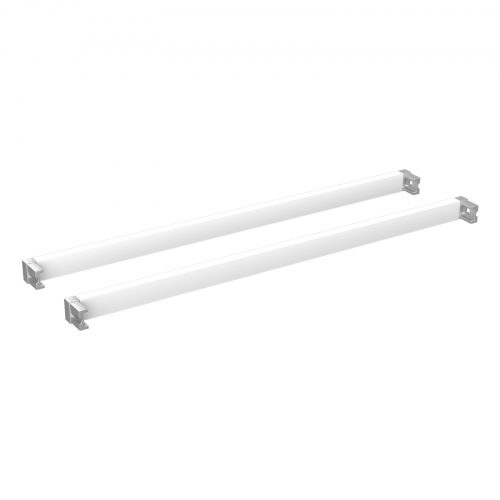 Flexi Storage Home Solutions 230mm Cross Bars and L Connectors White isolated