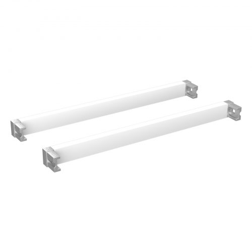 Flexi Storage Home Solutions 435mm Cross Bars and L Connectors White isolated