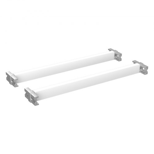 Flexi Storage Home Solutions 435mm Cross Bars and T Connectors White isolated
