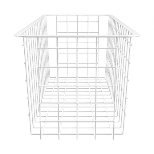 Flexi Storage Home Solutions Half Width Wire Basket 2 Runner 185mm isolated