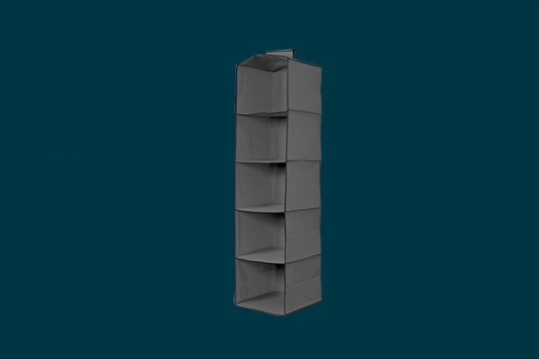 Flexi Storage 5 Shelf Premium Hanging Organiser isolated