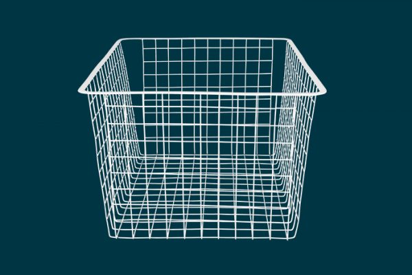 Flexi Storage Home Solutions Full Width Wire Basket 3 Runner 285mm isolated