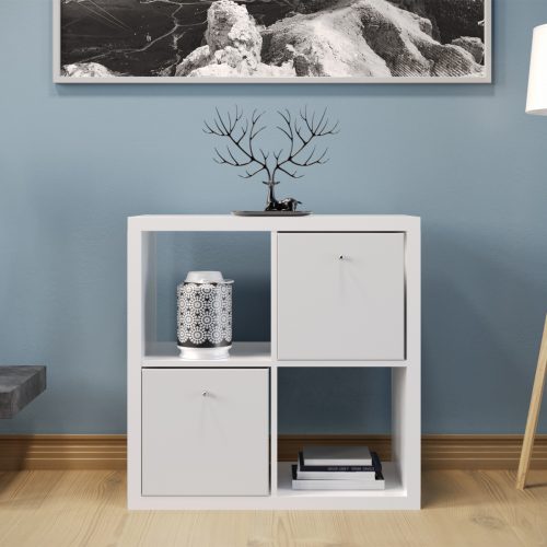 Flexi Storage Clever Cube Timber Insert 1 Drawer White High Gloss installed in Flexi Storage Clever Cube Unit