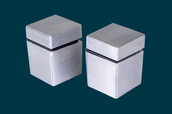 Flexi Storage Decorative Shelving Cube Shelf Clip Aluminium 2 Pack isolated
