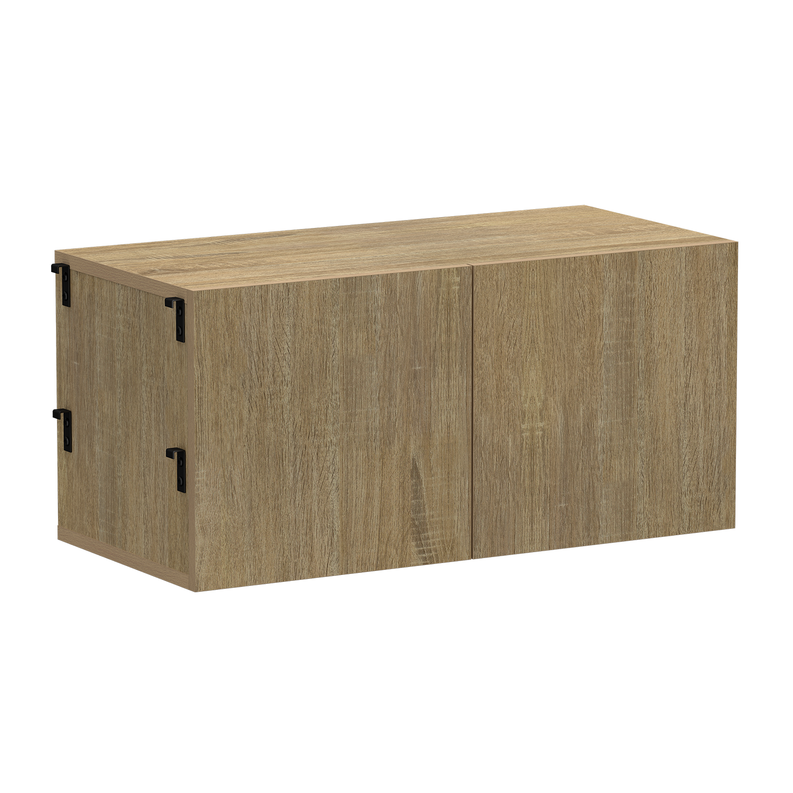 Silhouette Small 2 Door Cabinet Oak