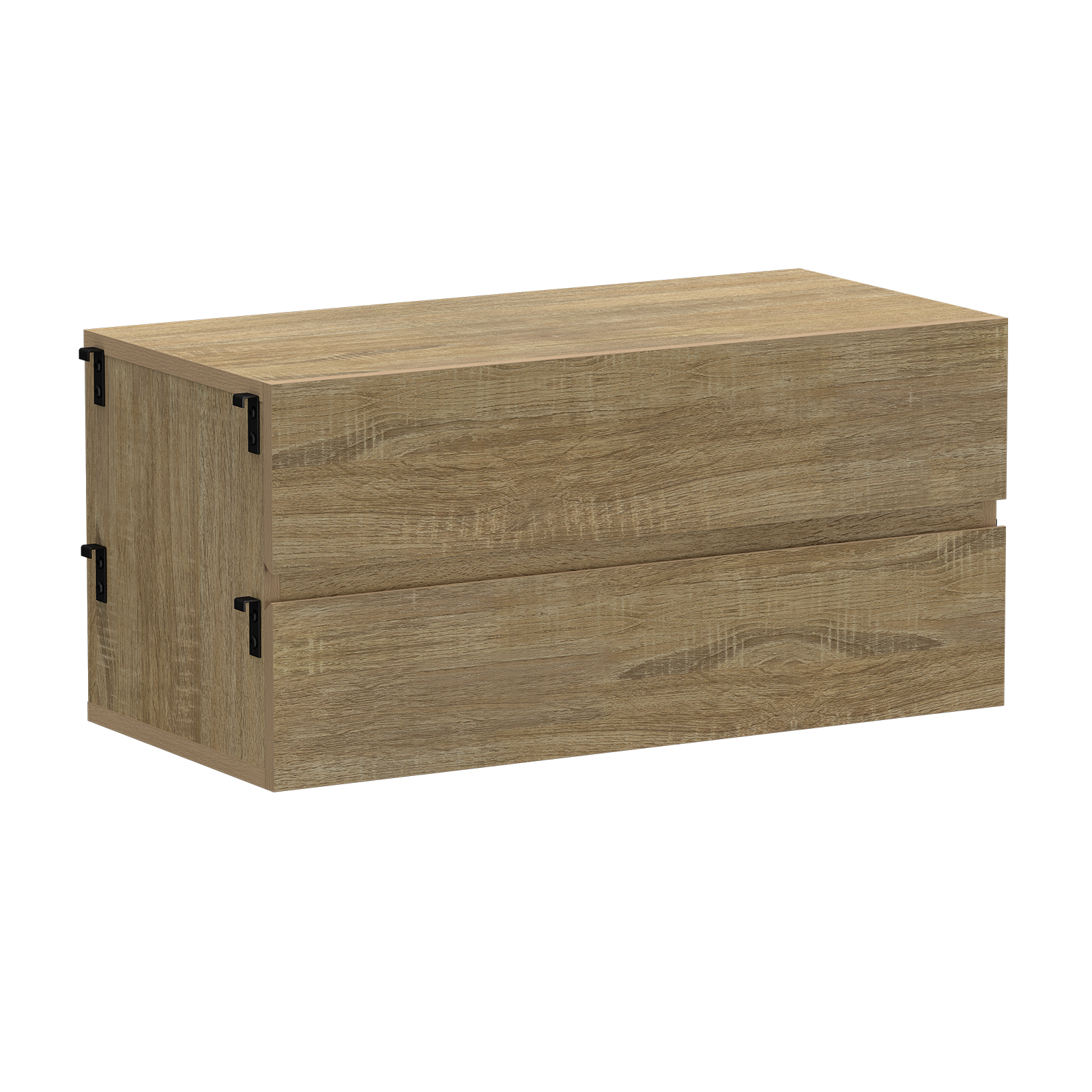 Silhouette 2 Drawer Unit Oak